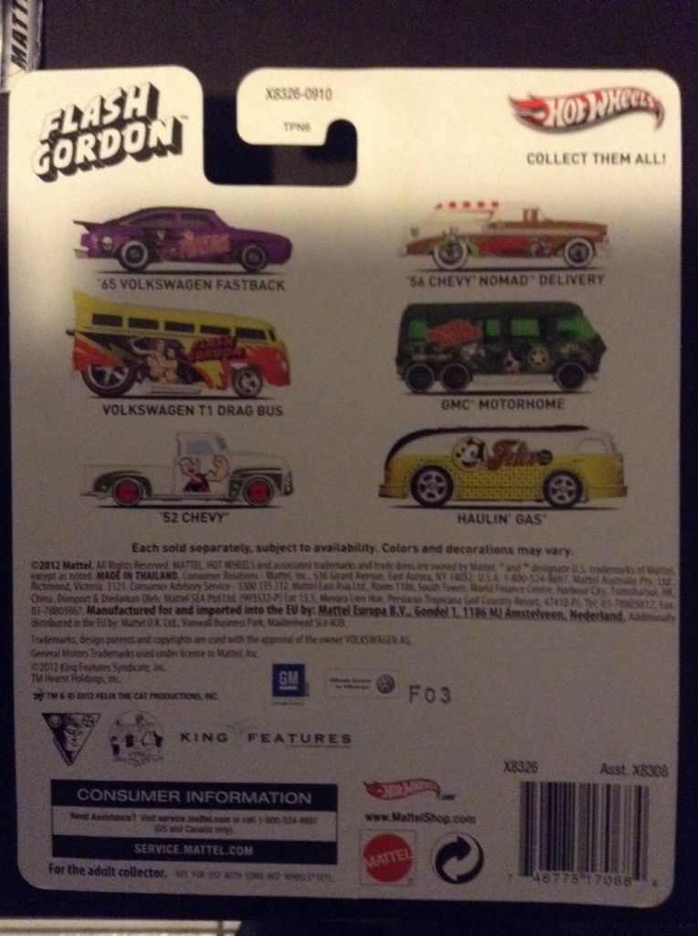 Hot Wheels Volkswagen T1 Drag Bus - Flash Gordon - Pop Culture toy car collectible - Main Image 2