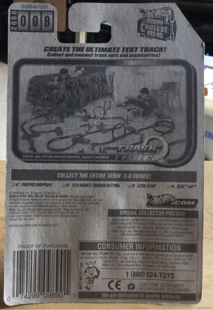 Propper Chopper - Seein’ 3-D Series toy car collectible - Main Image 2
