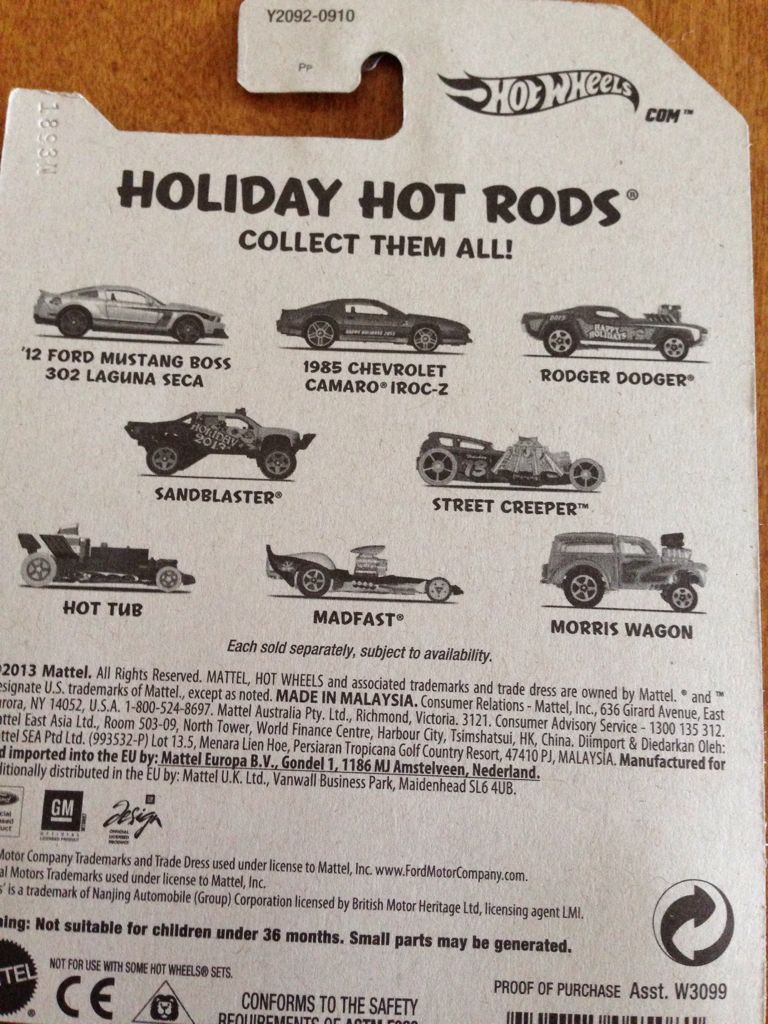12 Mustang - Holiday Hot Rods toy car collectible - Main Image 2