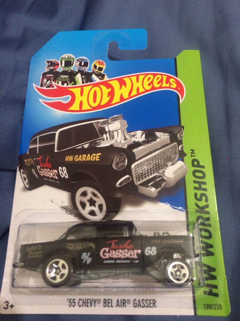 ’55 Chevy Bel Air Gasser - HW WORKSHOP toy car collectible - Main Image 2