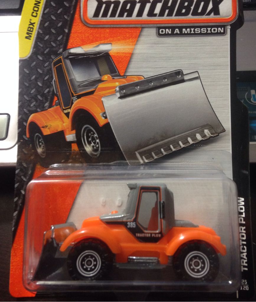 Tractor Plow - 2014 MBX Construction toy car collectible - Main Image 1