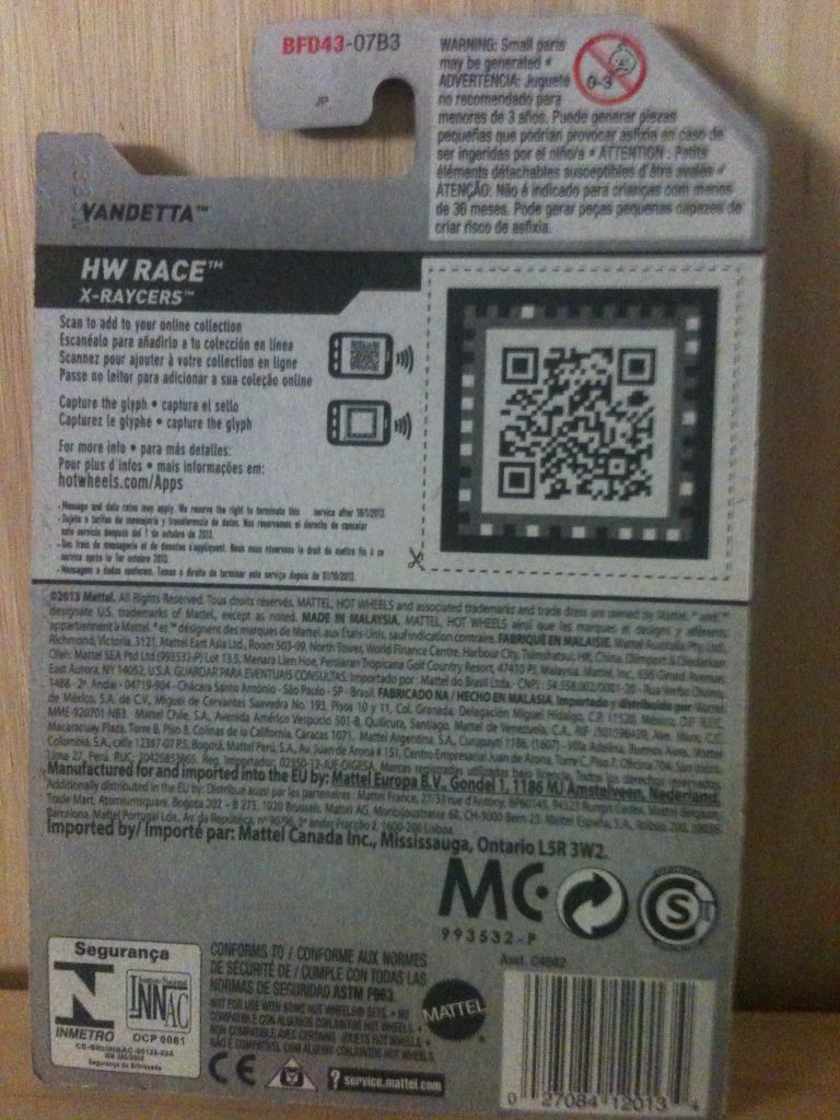 Vandetta - 2014 HW Race - X-Raycers toy car collectible - Main Image 2