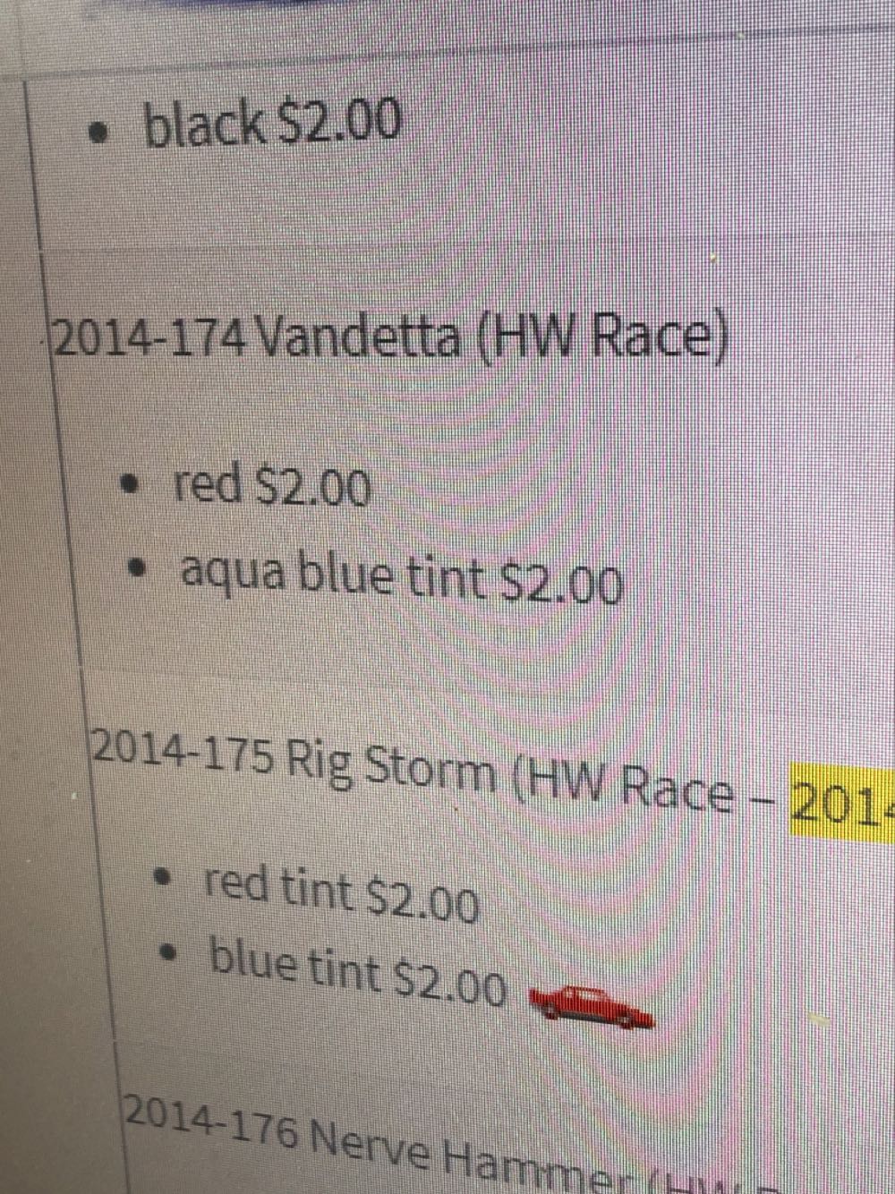 Vandetta - 2014 HW Race - X-Raycers toy car collectible - Main Image 3