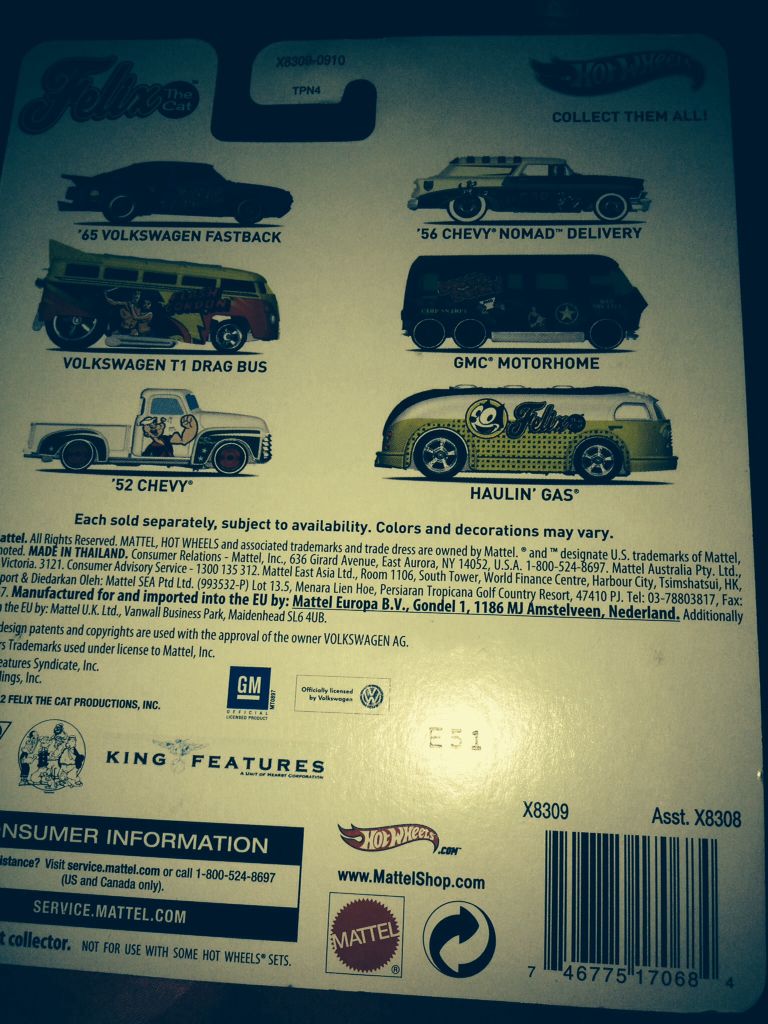 Popeye - ’52 Chevy - 2013 HW Pop Culture toy car collectible - Main Image 2
