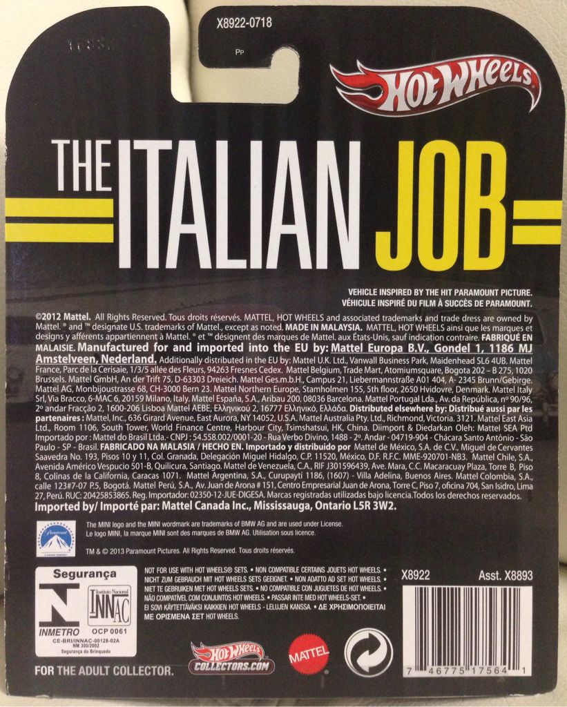 Morris Mini The Italian Job - Retro Entertainment toy car collectible - Main Image 2