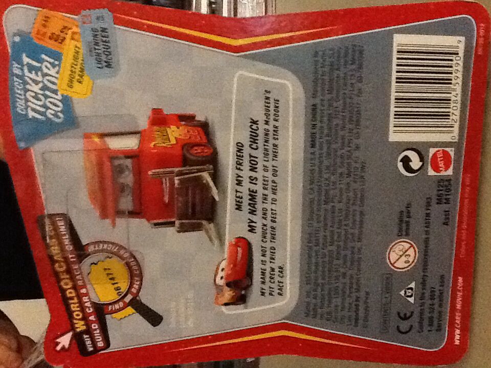 Piston Cup - Dexter Hoover With Flag - Piston Cup toy car collectible - Main Image 2
