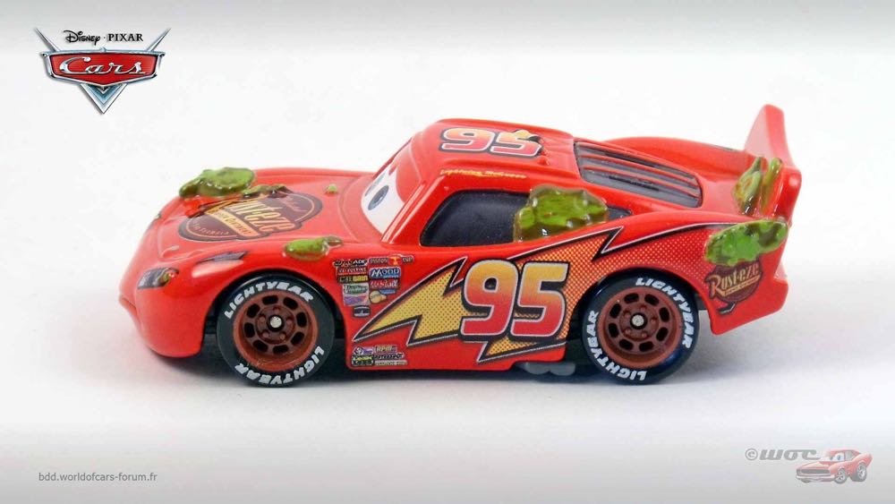 Cactus McQueen - (2007 - Supercharged) Walmart (9) toy car collectible - Main Image 4