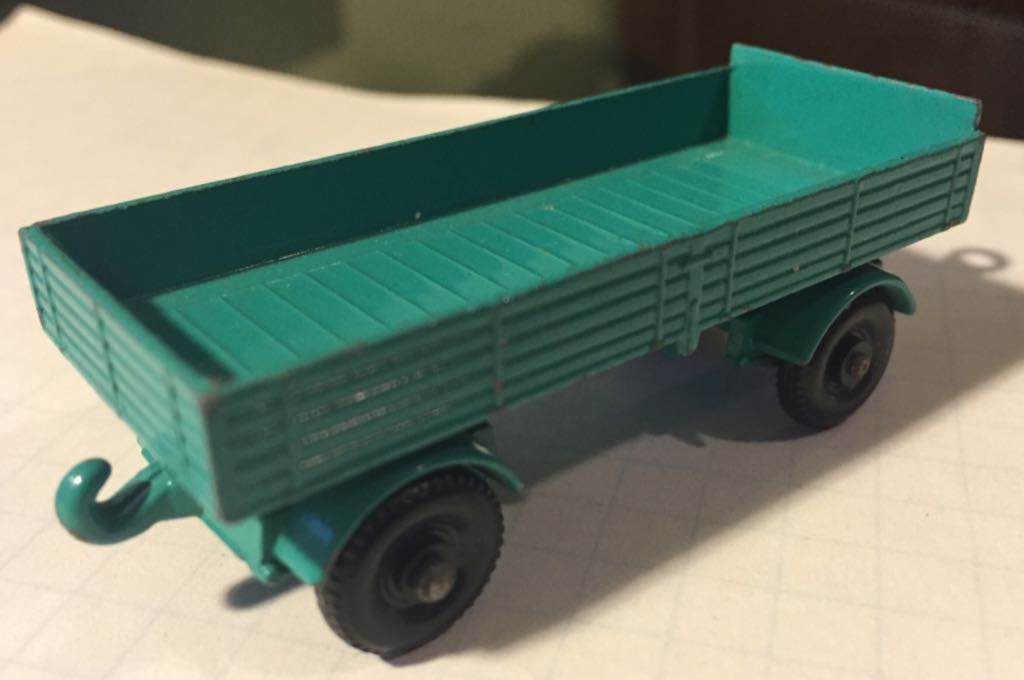 02d - Mercedes Trailer - 1968 Matchbox 1-75 toy car collectible - Main Image 2