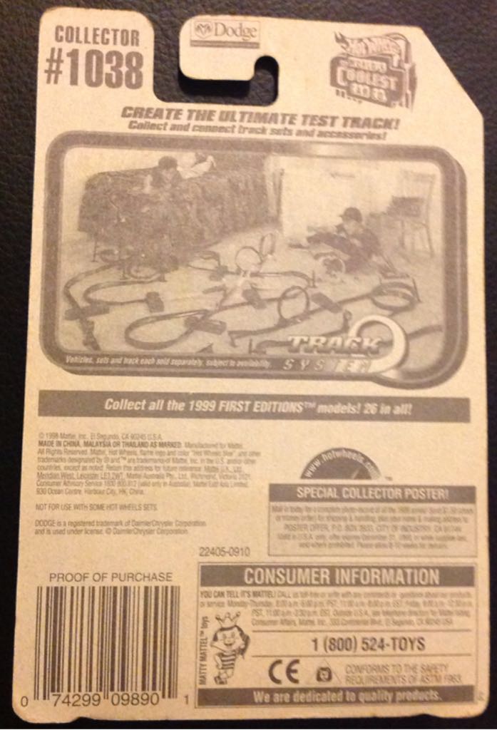 1993 Dodge Viper RT/10 - Mainline toy car collectible - Main Image 2