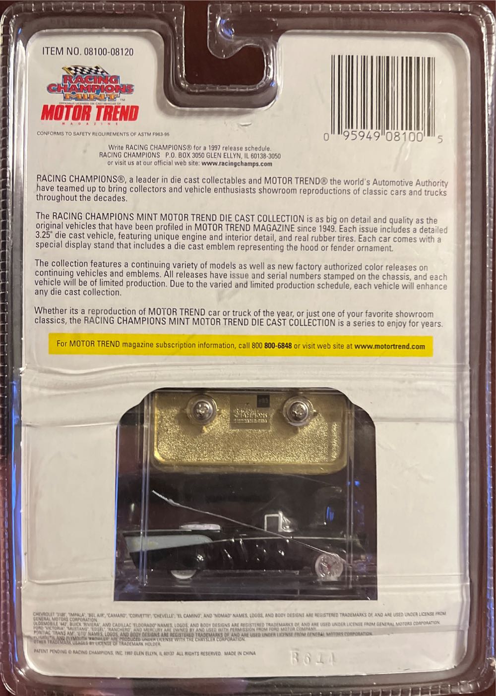 Racing Champions 1997 Motor Trend - Motor Series toy car collectible - Main Image 2