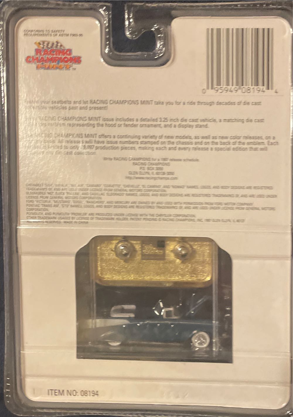 Racing Champions 1997 Mint - Mint toy car collectible - Main Image 2