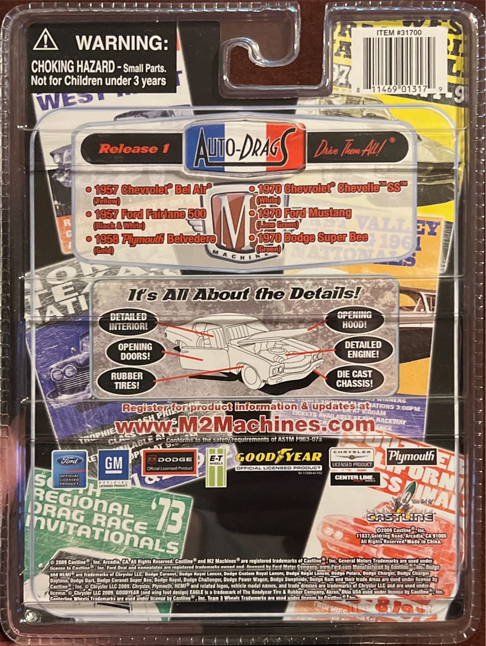 M2 2009 Auto-Drags - Auto-Drags toy car collectible - Main Image 2