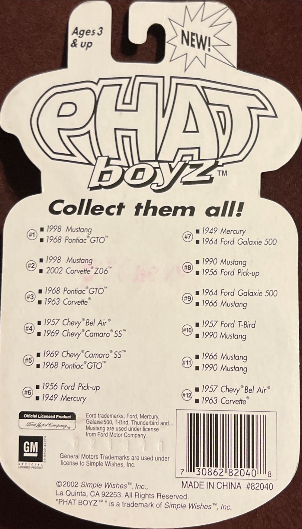 Phat Boyz 2002 - Phat Boyz toy car collectible - Main Image 2