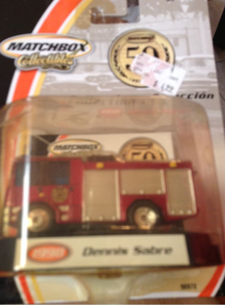 Dennis Sabre Fire Pumper - Matchbox Collectibles toy car collectible - Main Image 2