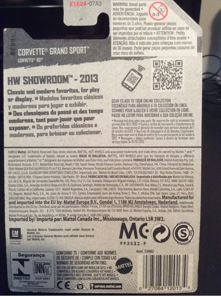 Corvette Grand Sport - 2013 HW Showroom - Corvette 60th toy car collectible - Main Image 2