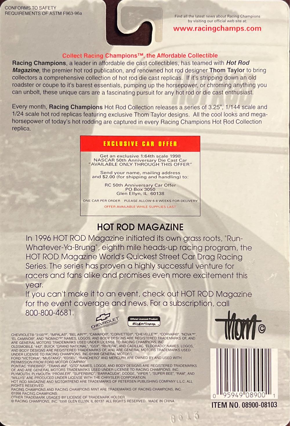 1951 Studebaker - Hot Rod Magazine toy car collectible - Main Image 2