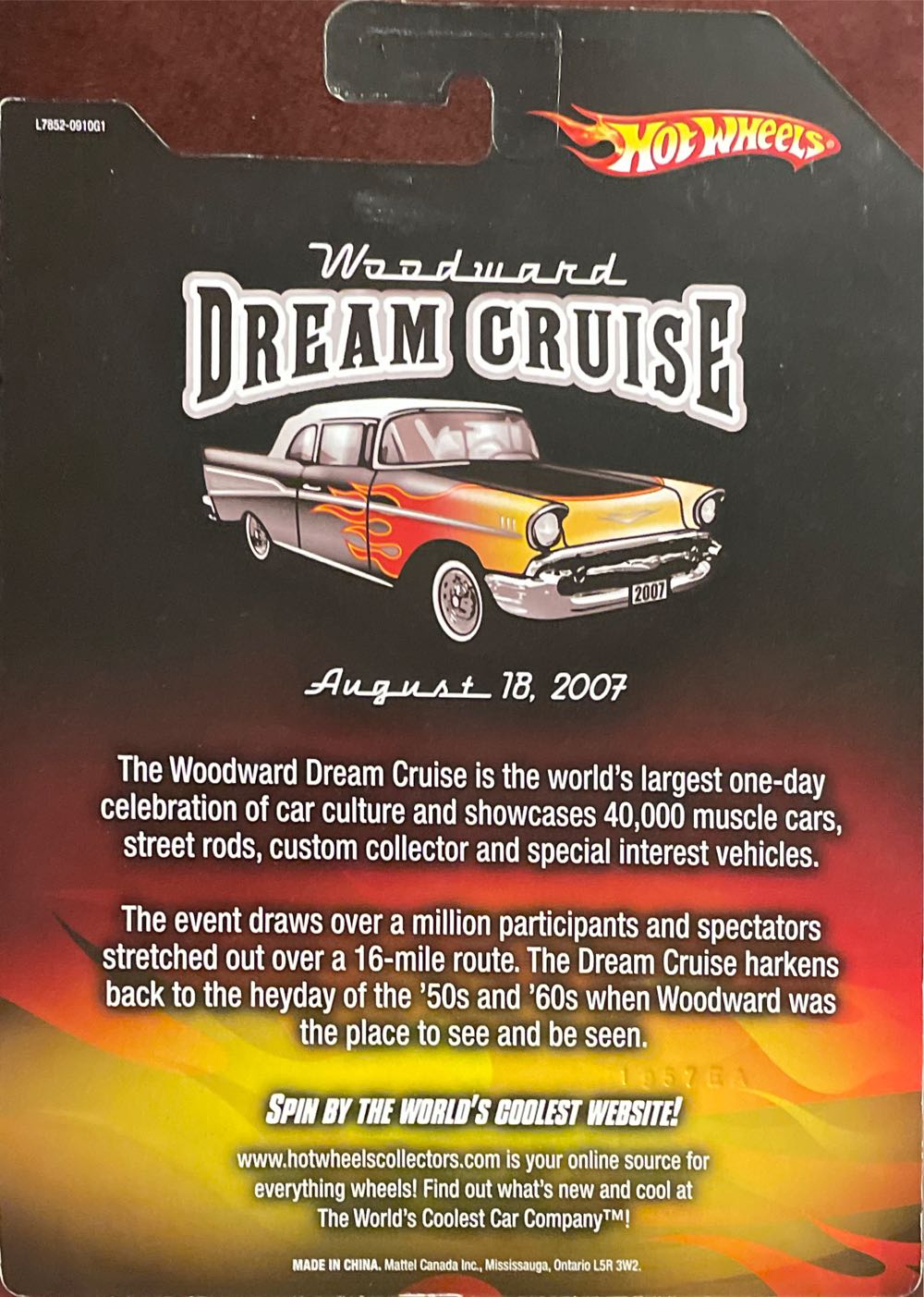 Hotwheels 2007 Custom Classics - Woodward Dream Cruise toy car collectible - Main Image 2