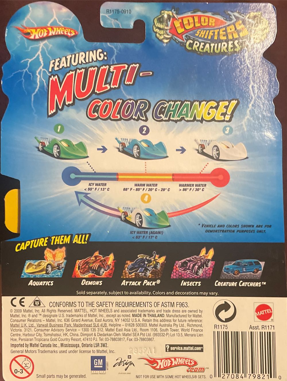 Hotwheels 2009 Color Shifters Creatures - Color Shifters Creature toy car collectible - Main Image 2