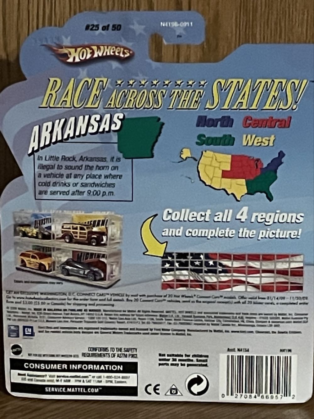 Connect Cars: Arkansas - 0025 - Connect Cars States toy car collectible - Main Image 2