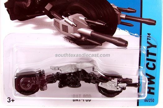 Bat-Pod - 2014 - HW City - Batman 75 Anniversary toy car collectible - Main Image 2