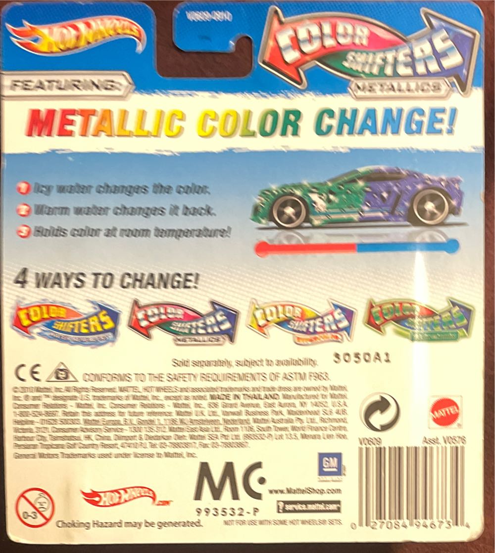 Hotwheels 2010 Color Shifters Metallic - Color Shifters Metallics toy car collectible - Main Image 2