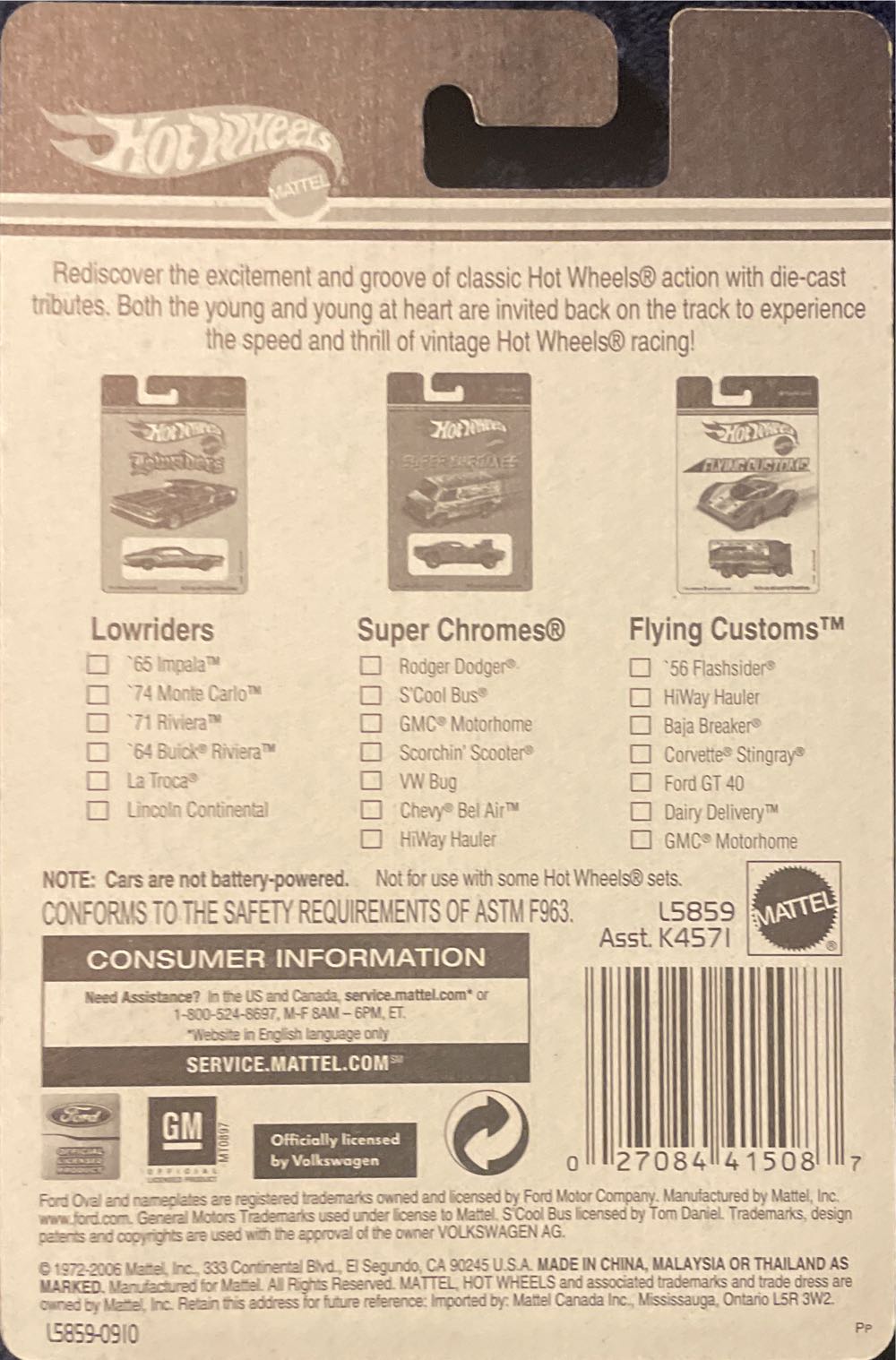 Hotwheels 2006 Flying Custom - Flying Customs toy car collectible - Main Image 2