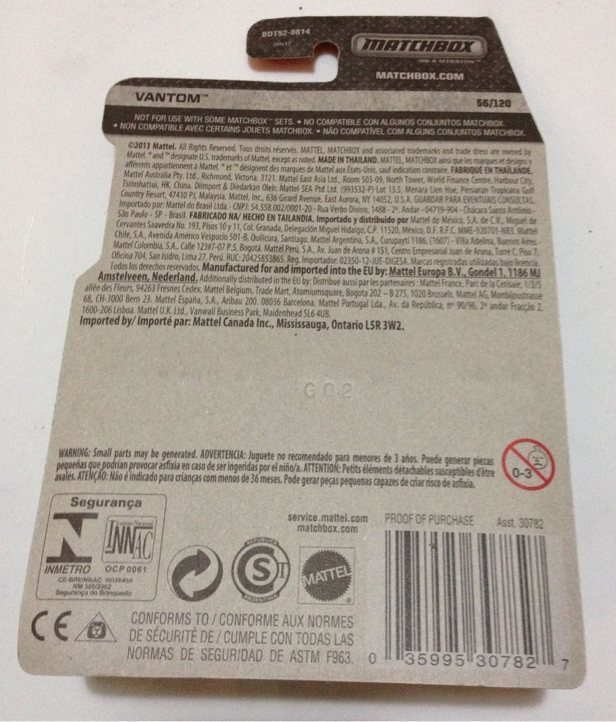 *”Vantom”, MF Green, ’MBX Matchbox Vantom’ - Matchbox - Advent Calendar 2022 toy car collectible - Main Image 2