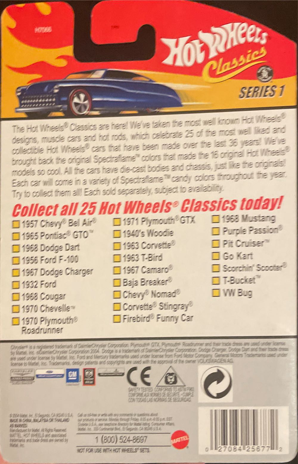 Hotwheels 2004 Classics Series 1 - Hotwheels Classics Series 1 toy car collectible - Main Image 2