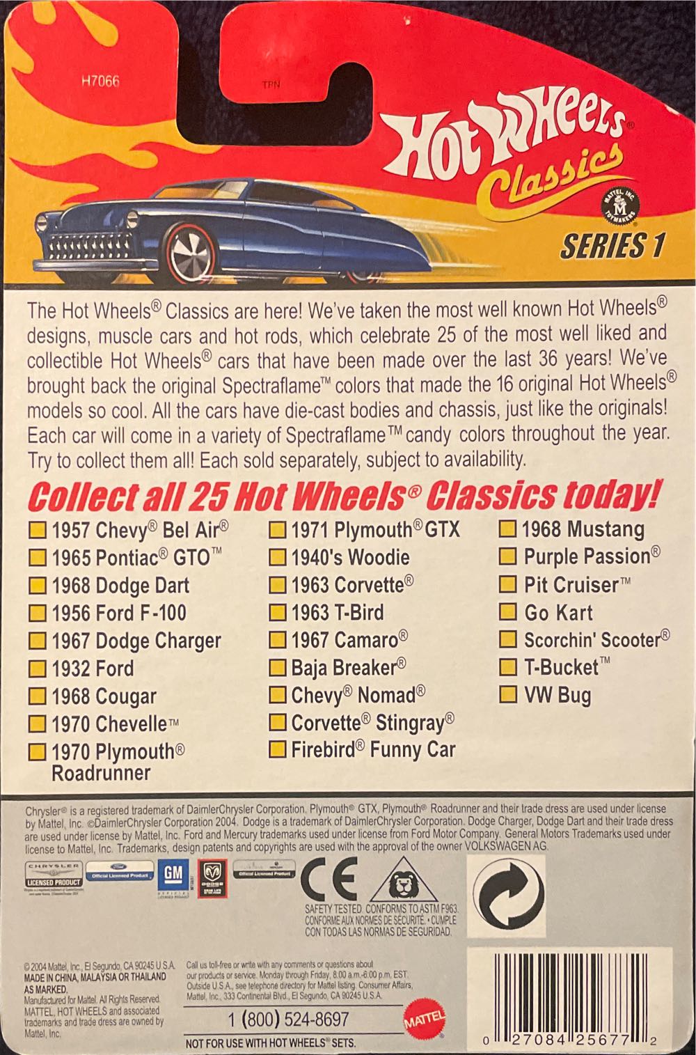Hotwheels 2004 Classics Series 1 - Hotwheels Classics Series 1 toy car collectible - Main Image 2