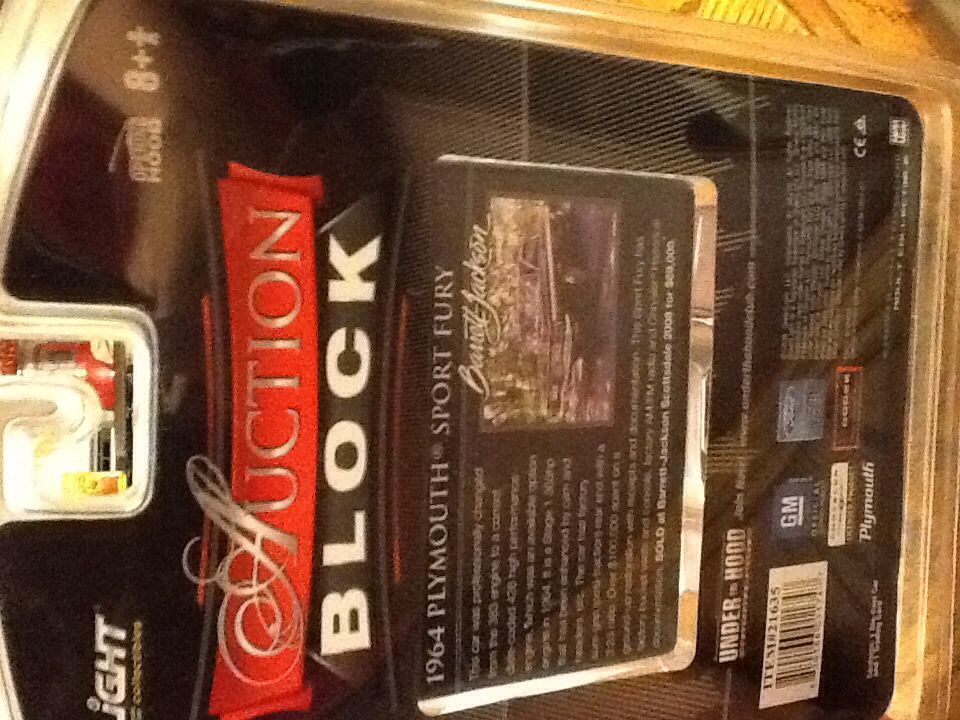 1964 Plymouth Sport Fury - Auction Block toy car collectible - Main Image 2