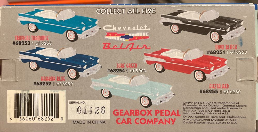Gearbox 1997 Pedal Car (Chevy) - Pedal Driven Car toy car collectible - Main Image 2