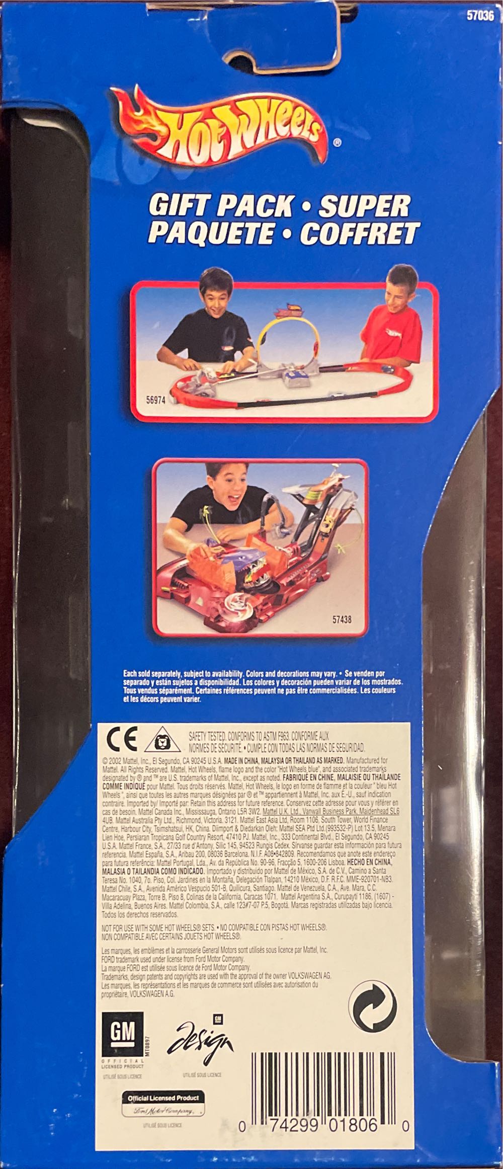 Hotwheels 2002 5 Pack - Gift Pack Super Paquette Coffret toy car collectible - Main Image 2