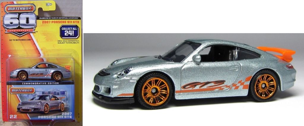 Matchbox Porsche 911 GT3 - 60th Anniversary toy car collectible - Main Image 2