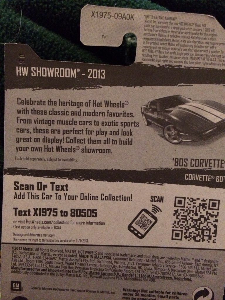 ’80s Corvette - 2013 HW Showroom - Corvette 60th toy car collectible - Main Image 2