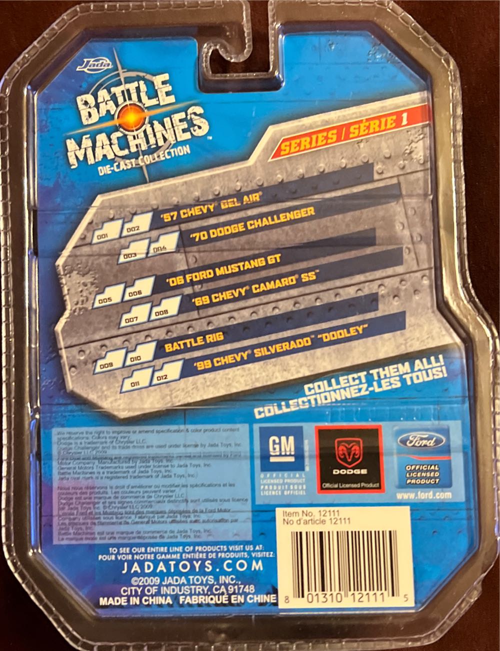 Jada 2009 Battle Machines - Battle Machines toy car collectible - Main Image 2