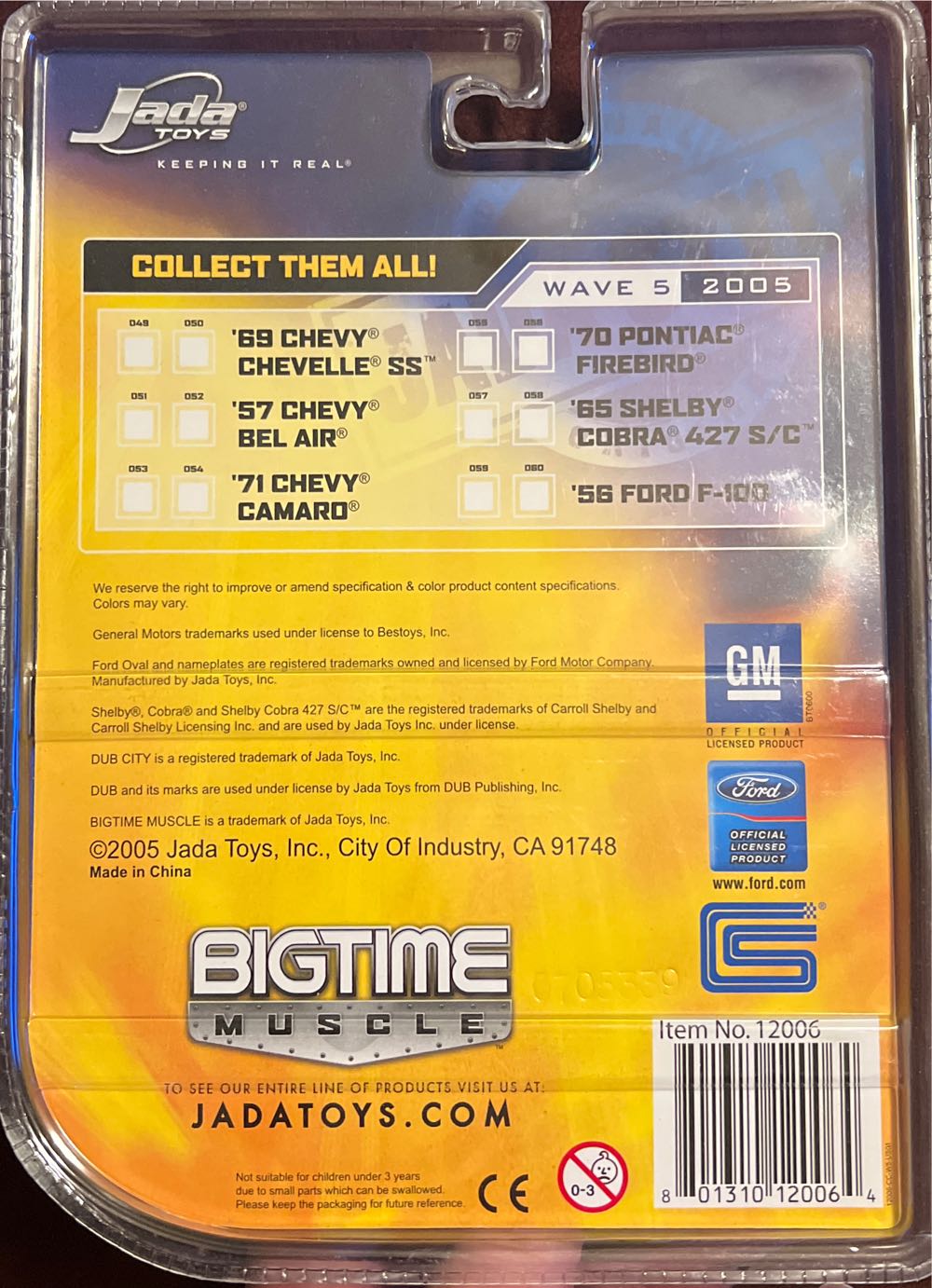 Jada 2005 Big Time Muscle - Dub City Bigtime Muscle toy car collectible - Main Image 2