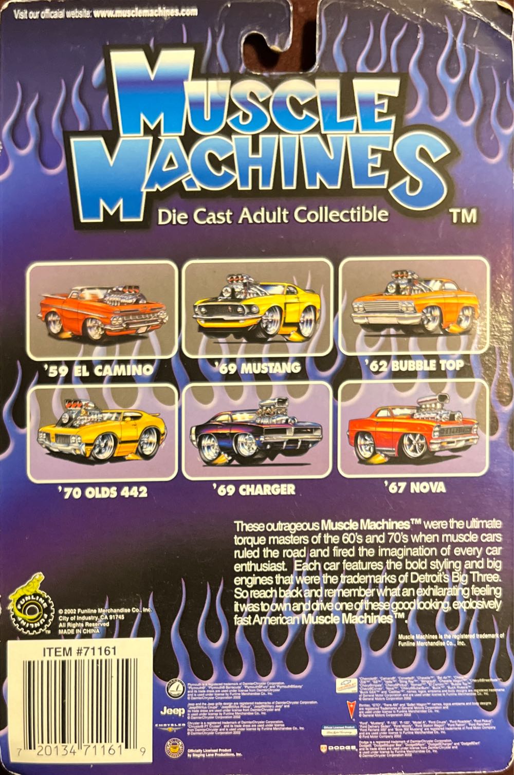 Muscle Machines 2002 - Hot Rods toy car collectible - Main Image 2