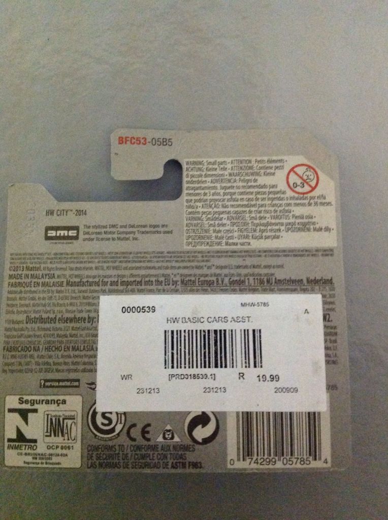 ’81 Delorean Dmc-12 - 2014 HW City Speed Team toy car collectible - Main Image 2