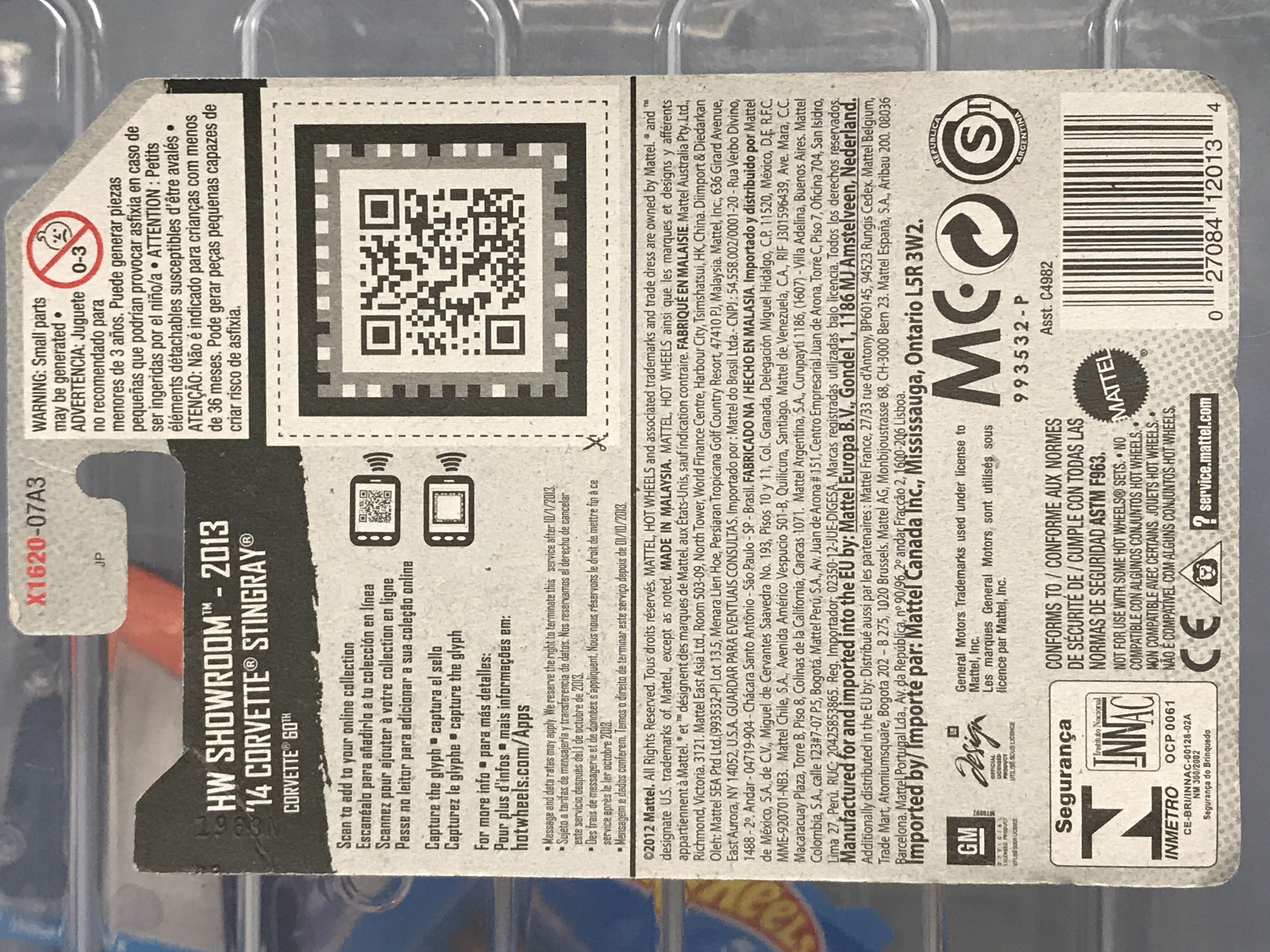 ’14 Covette Stingray - ’13 Hw City - Corvette 60th toy car collectible - Main Image 2