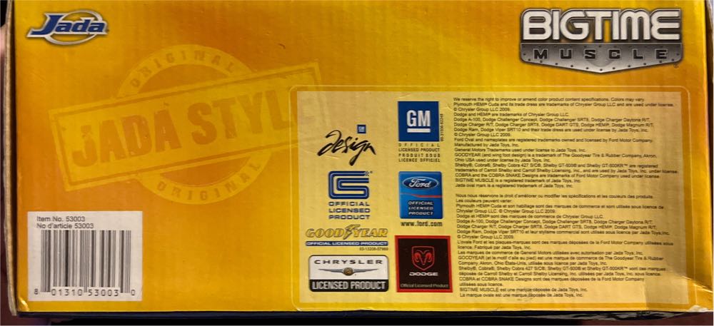 Jada 2009 Bigtime Muscle - Bigtime Muscle toy car collectible - Main Image 2