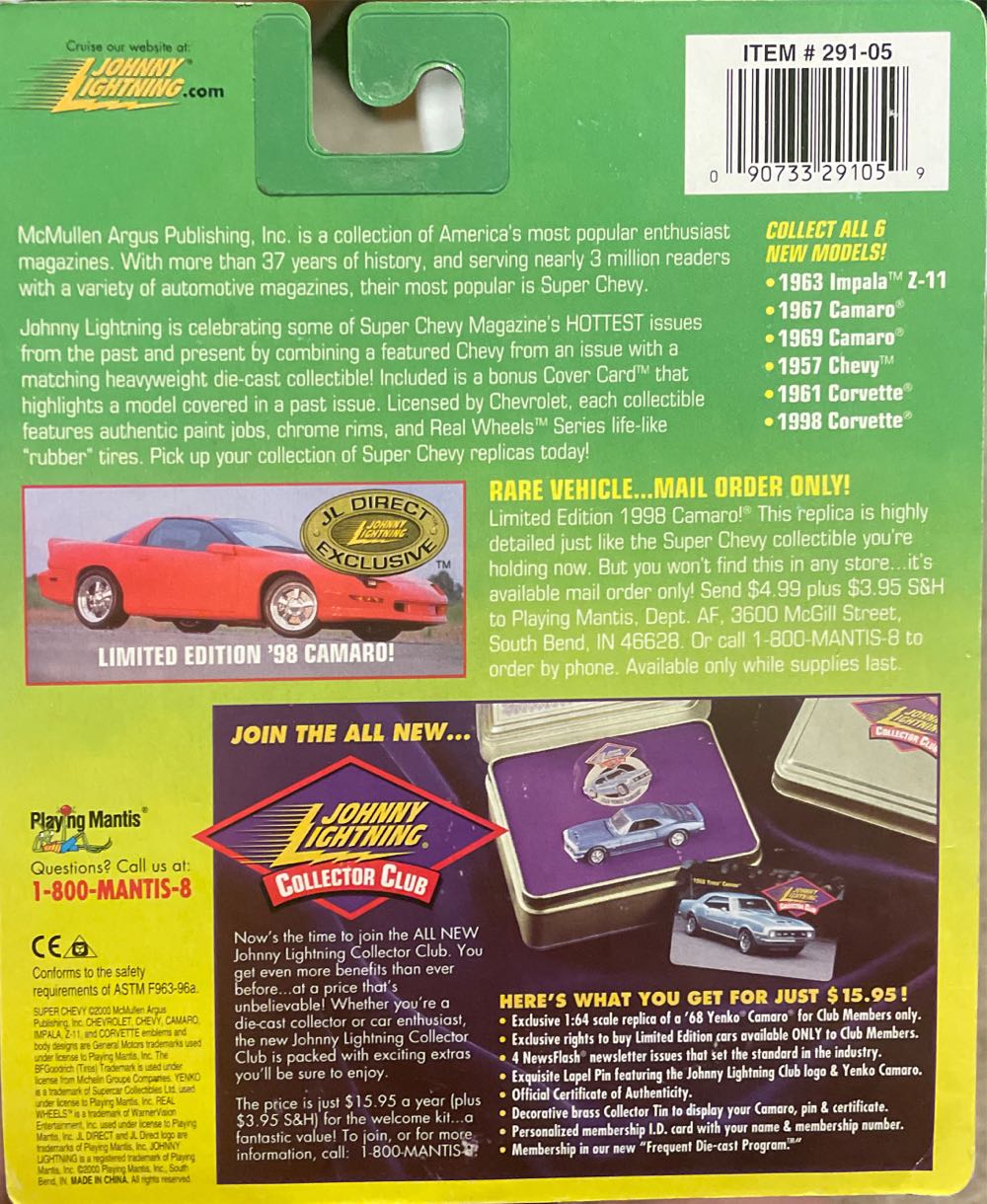 Johnny Lightning 2000 Super Chevy - Super Chevy toy car collectible - Main Image 2