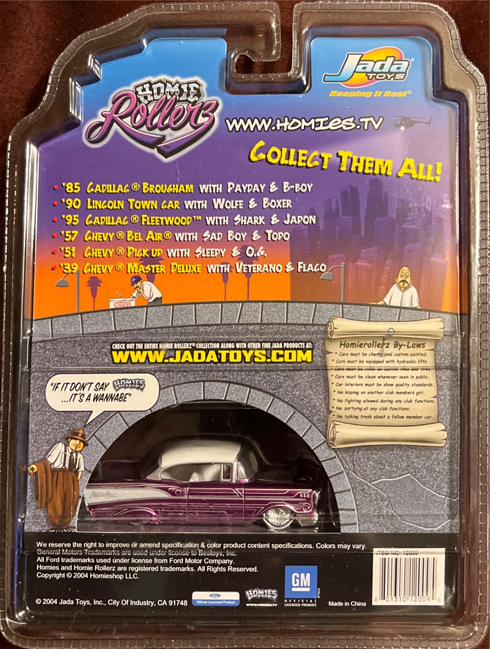 Jada 2004 Homie Rollerz - Homie Rollers toy car collectible - Main Image 2