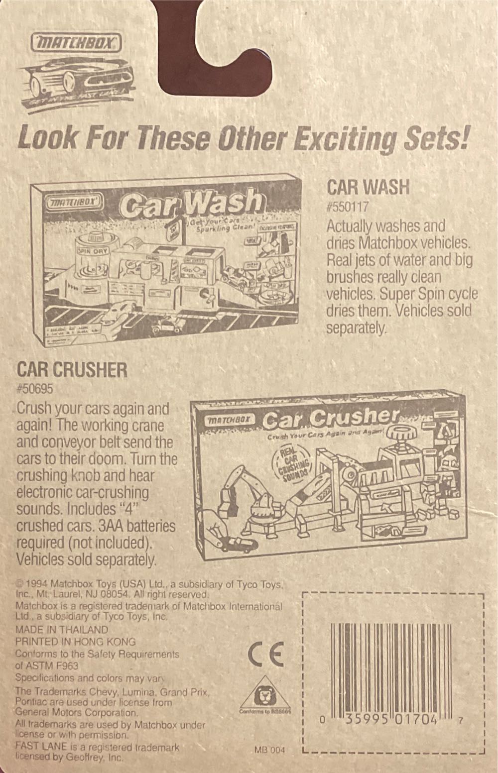 Matchbox 1994 Get Into The Fast Lame - Get In The Fast Lane toy car collectible - Main Image 2