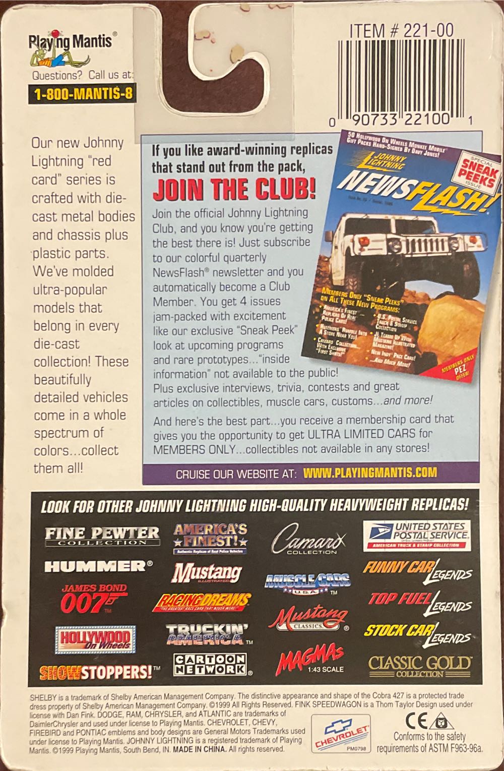 Johnny Lightning 1999 - Authentic Die-Cast Replicas toy car collectible - Main Image 2