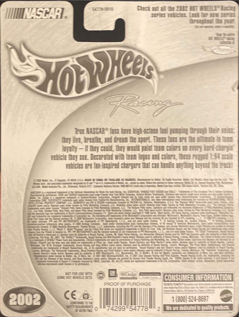 Hotwheels 2002 Racing - HW Racing toy car collectible - Main Image 2