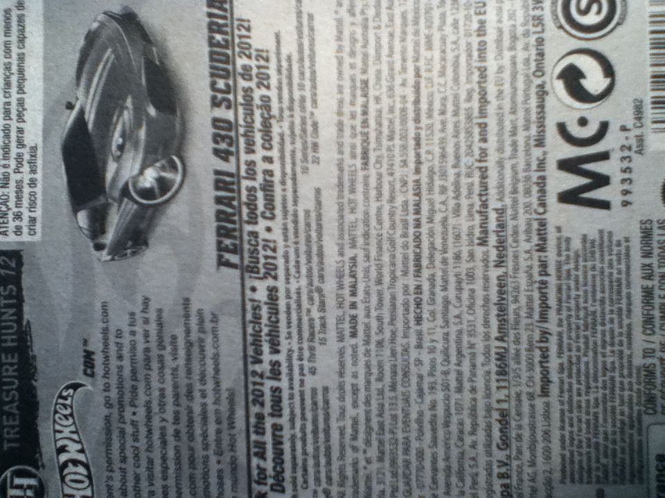 Ferrari 430 Scuderia - Treasure 12 toy car collectible - Main Image 2