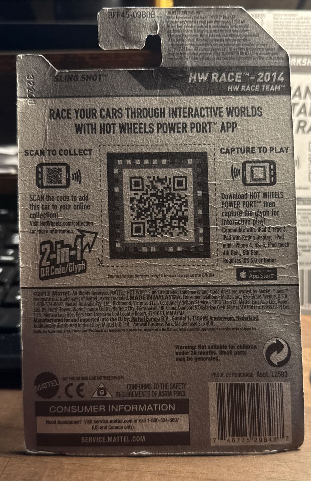 Sling Shot - 2014 Hw Race toy car collectible - Main Image 3