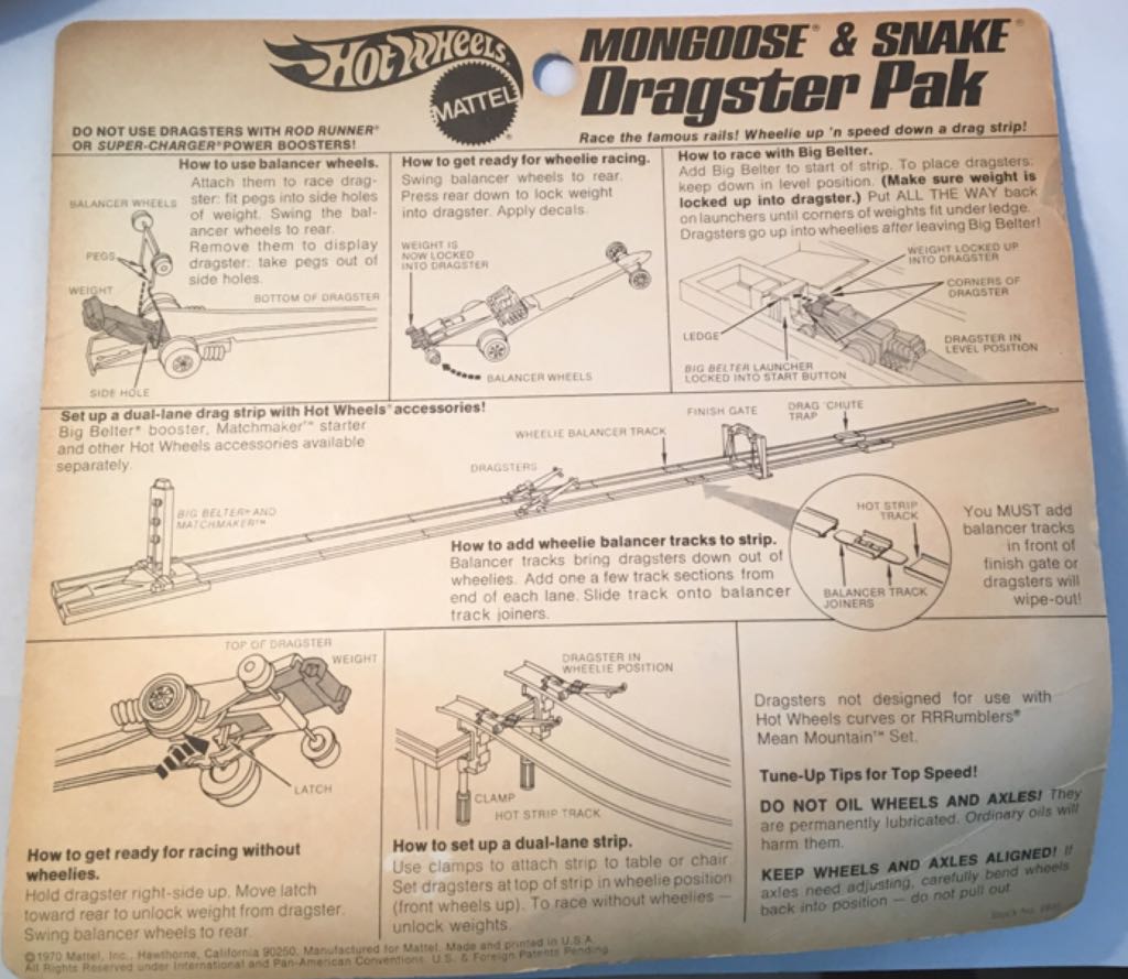 Snake And Mongoose Rail Dragsters - Mongoose & Snake Dragster Pack toy car collectible - Main Image 2