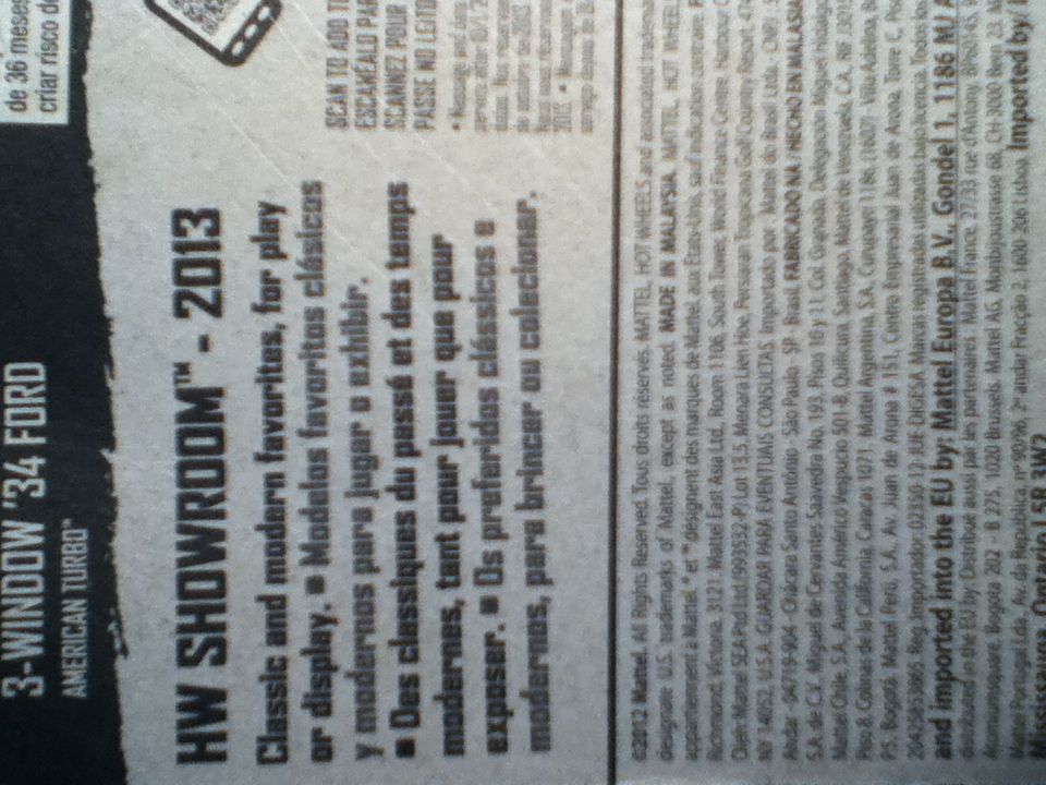 Window ’34 Ford - 2013 HW Showroom toy car collectible - Main Image 2