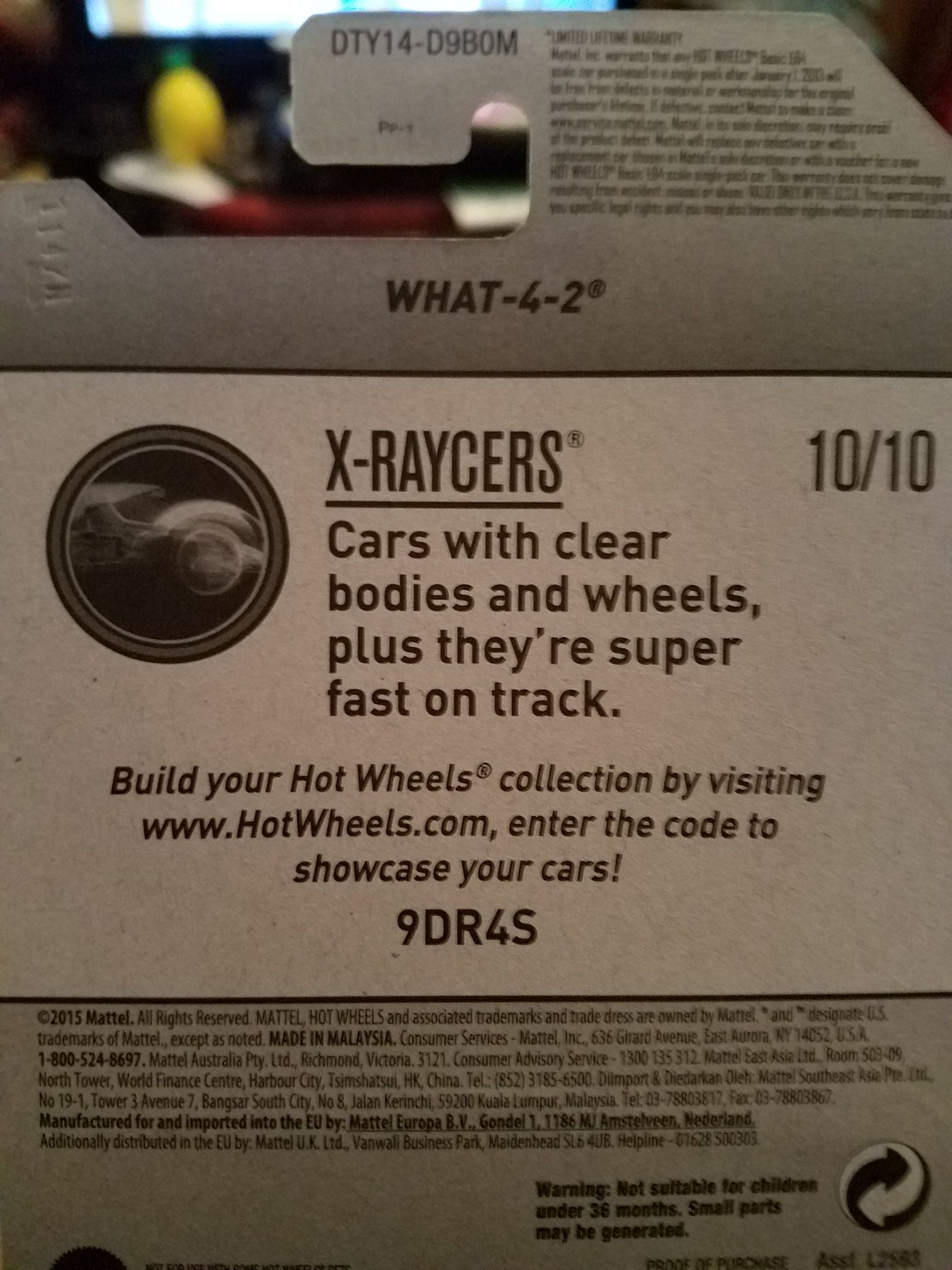 What-4-2 - 2017 - HW X-raycers toy car collectible - Main Image 2